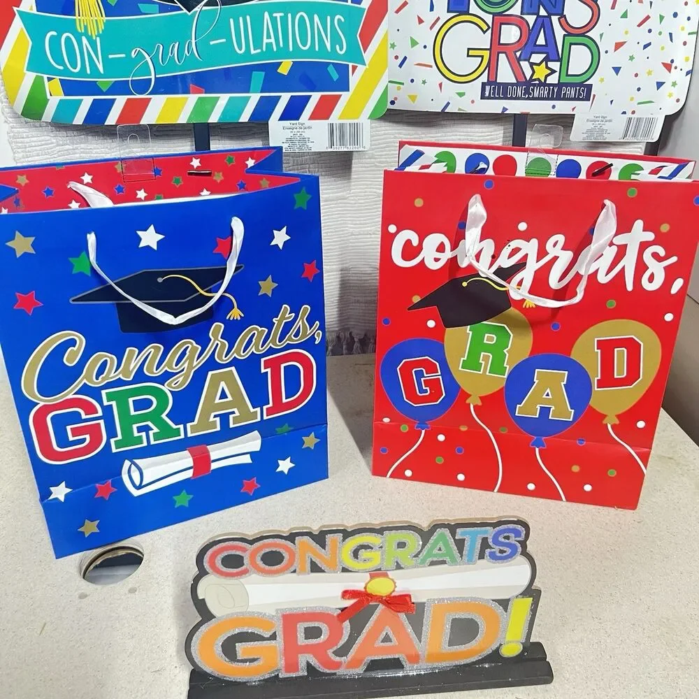 Graduation Celebration!- Party Decor- Gift Bag- Yard Signs! CONGRATS GRADUATES!